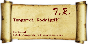 Tengerdi Rodrigó névjegykártya